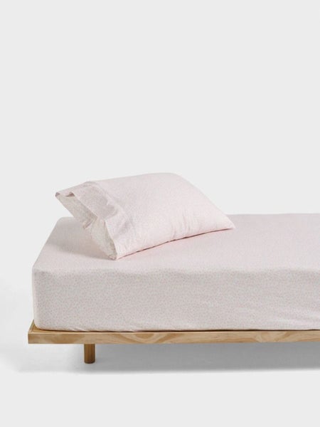Linen House Kids Daisy Meadow Fitted Sheet + Pillowcase Set - Double Carousel 1