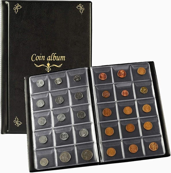 Coin Collection Holders Stamp Storage Money Penny Pockets Album62984192823042113