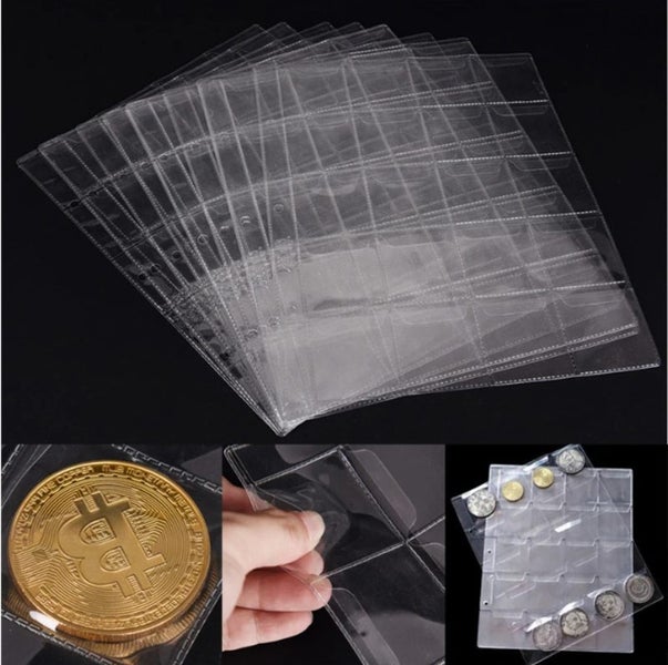 Coin Holders Storage Collection Money Album Pocket Sleeves Carousel 2