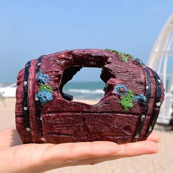 2-Piece Aquarium Resin Ornament - Fish Cave Decor for Aquarium Landscaping Carousel 1