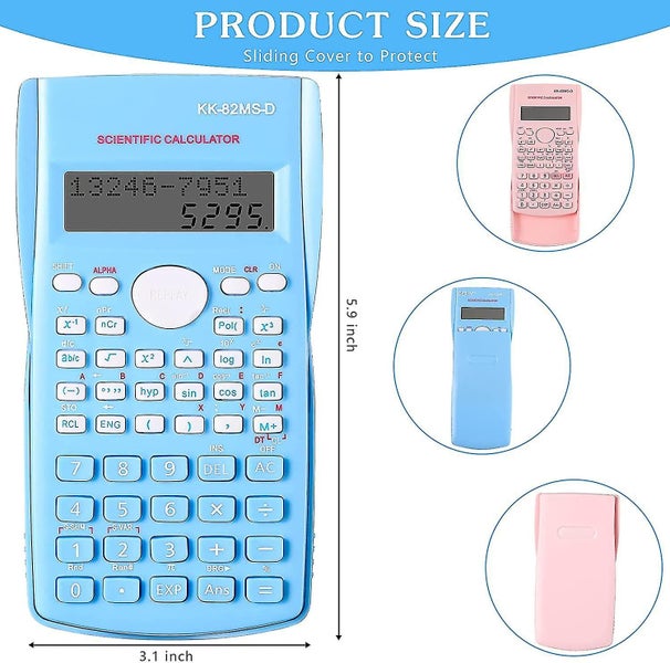 Set of 2 Portable Scientific Calculators - Functional Engineering Calculator wit Carousel 2