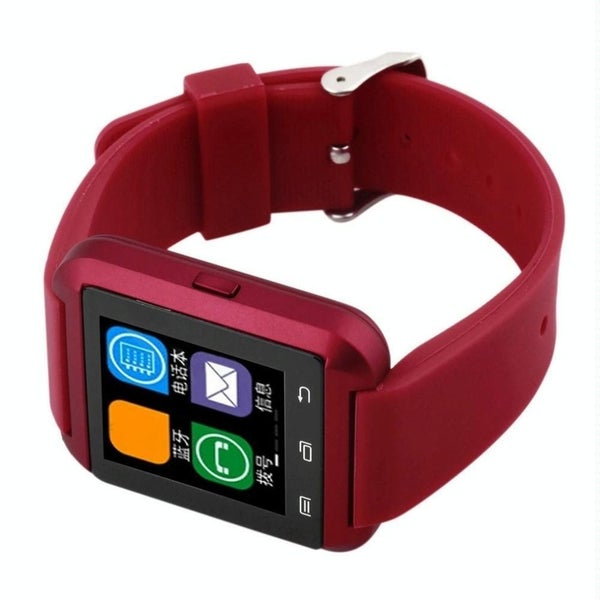 Portable Multifunctional Bluetooth V3.0 + Edr Smart Wrist Watch Red Carousel 16