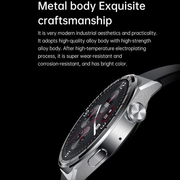 1.60 Inch Black Dial Bamboo Steel Band Ip68 Waterproof Smart Watch Support Bl... Carousel 18