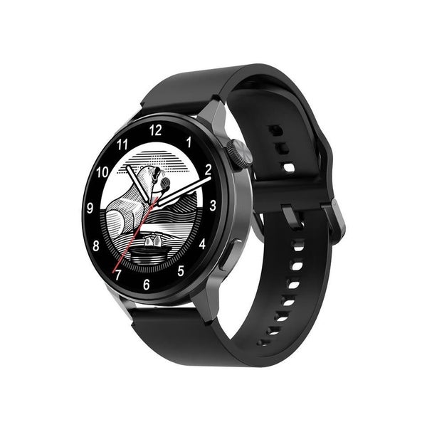 1.36 Inch Hd Screen Smart Call Watch With Nfc Function - Black Silicone Carousel 1