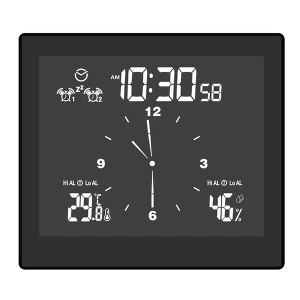 Waterproof Bathroom Clock With Timer & Thermometer Carousel 1