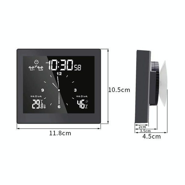Waterproof Bathroom Clock With Timer & Thermometer Carousel 2