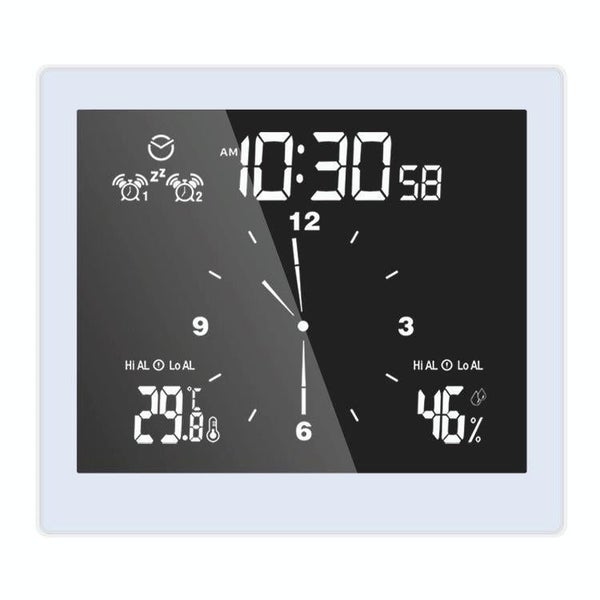 Waterproof Bathroom Clock With Timer & Thermometer Carousel 8