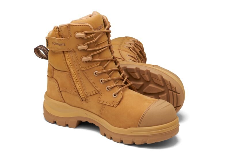 Blundstone Rotoflex 8560 Zip Sided Lace Up Safety Boot - Sizes UK3 to UK14 Carousel 1
