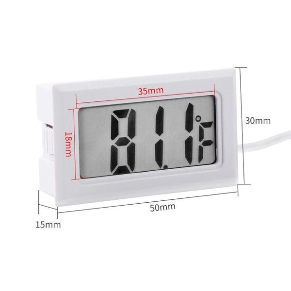 Lcd Indoor Thermometer Fahrenheit Display Black Carousel 2