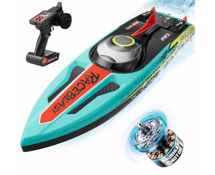 Brushless RC Boat 40+MPH,Remote Control Boat for Kids Enthusiasts,19 Inch L Carousel 1
