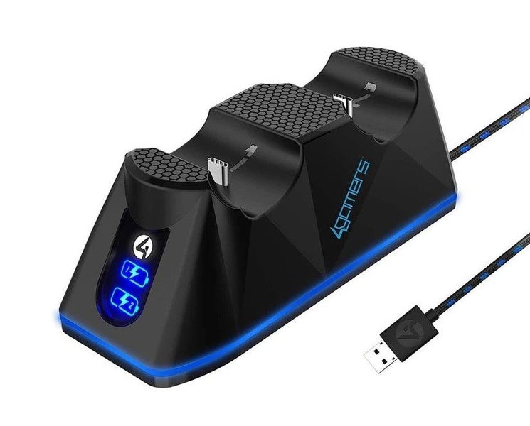 4Gamers PS5 SP-C100V Twin Charging Dock (Black) Carousel 1
