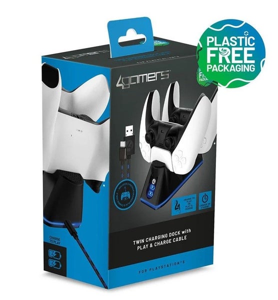 4Gamers PS5 SP-C100V Twin Charging Dock (Black) Carousel 2