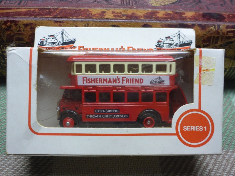 Boxed Lledo Diecast Toy Car Fisherman's Friend Mints AEC Regent Bus Die Cast Carousel 2