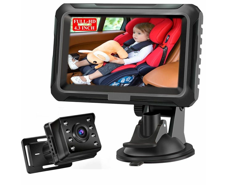 Car Baby Monitor, Surveillance Monitor, 4.3 Inch Camera Monitor Set, 360 De Carousel 4