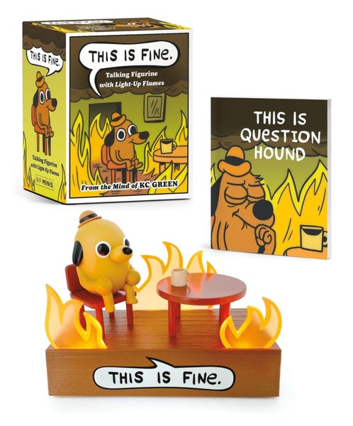 This Is Fine Talking Figurine by KC Green - Carousel 1