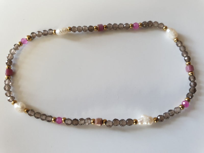 NEW Zafino Bracelet - Crystal Grey / Pink & Pearl Carousel 2
