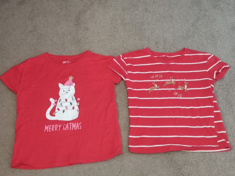 Girls Christmas T Shirts 10-12 Years Carousel 1