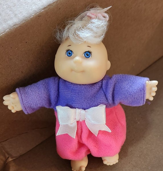 1990s vintage Cabbage Patch Doll CPK CPK Baby Mini Figure Doll Carousel 1