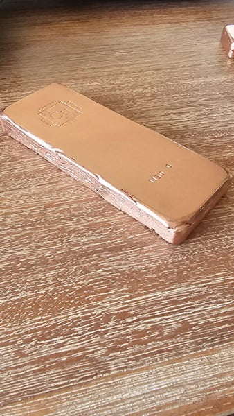 1190g hand poured copper bar Carousel 2