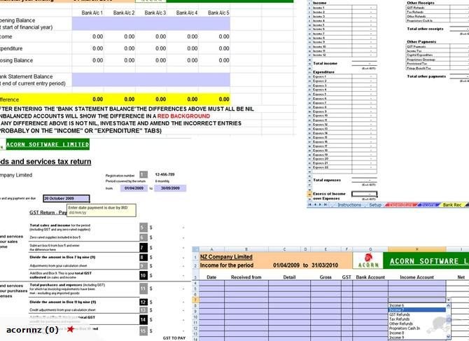 Microsoft Excel Cashbook Carousel 1