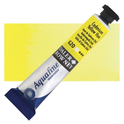 Daler Rowney 8ml Aquafine Watercolour Paints CAD YELLOW HUE 620 Carousel 1
