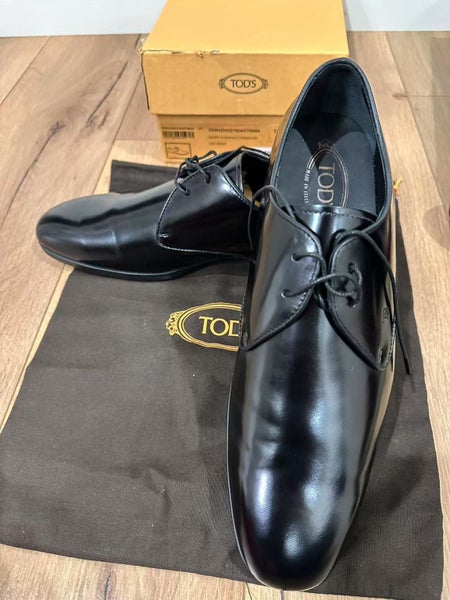 TODS DERBY FORMALE GOMMA ZH AKT UK10.5 Brand New Carousel 2
