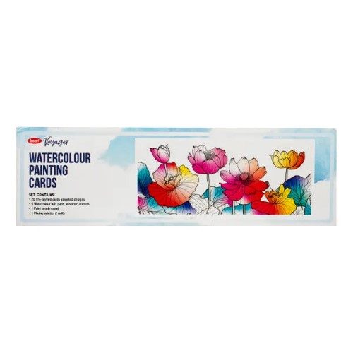 Jasart 260 X 80mm Watercolour Card Set Carousel 1