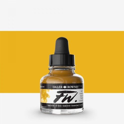 Daler Rowney FW Acrylic Inks 29.5ml GOLD (IMIT) 701 Carousel 1