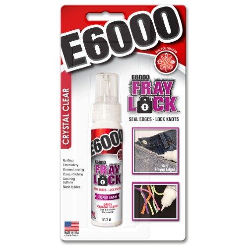 E6000 Crystal Clear Fray Lock Clear Glue 59.1ML Carousel 1