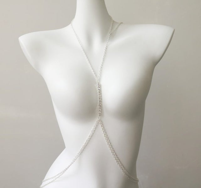 Women's Sexy Simple Cross Body Chain Chest Chain Nightclub Party Jewelry Carousel 2