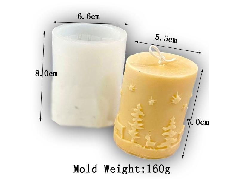 Christmas Candle Making Mold Epoxy Silicone Soap Candle Shape Mould Handmade Carousel 1