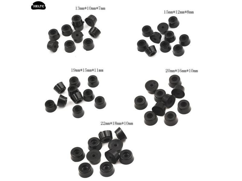 10pcs Anti Slip Furniture Legs Feet Black Speaker Cabinet Bed Table Box Conical Carousel 2