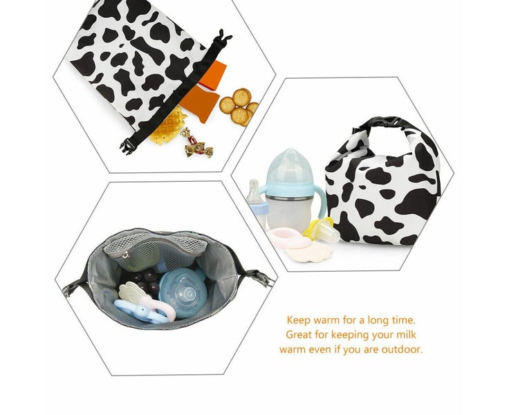 Baby Food Bottle Storage Insulated Breastmilk Cooler Bag Transport Travel Carousel 8