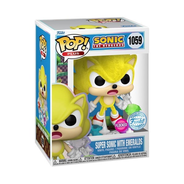 Sonic the Hedgehog: Super Sonic w / Emeralds (Flocked) - Pop! Vinyl Figures Carousel 2