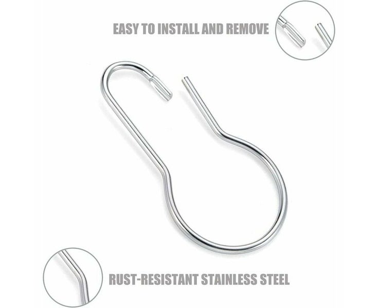 40 Pack Shower Curtain Rings Hanging Hooks for Sorting and Organizing Carousel 2