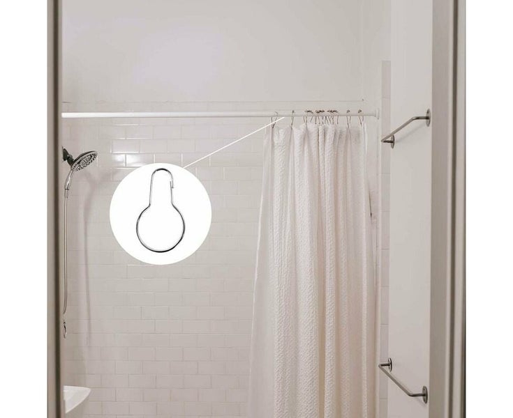 40 Pack Shower Curtain Rings Hanging Hooks for Sorting and Organizing Carousel 5