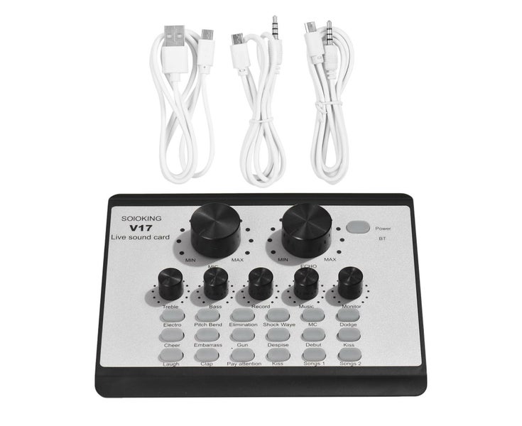 Streaming Sound Card V17: Multi-functional Device for Dual Mobile and Compu Carousel 1