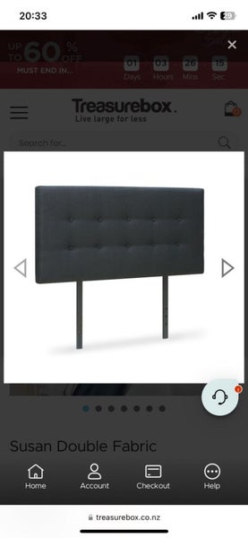 Sleepmaker Bed, mattress, and headboard Carousel 2
