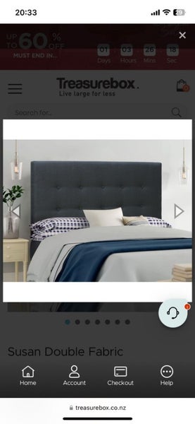 Sleepmaker Bed, mattress, and headboard Carousel 1