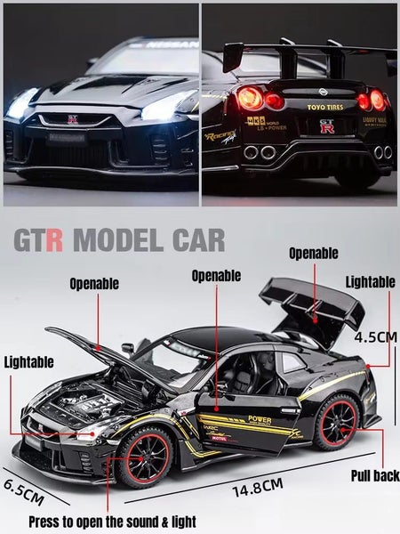 1/32 Nissan Skyline GTR R35 Nismo GT3 Racing Toy Car Model, Nissan GTR Nismo GT3 Carousel 2