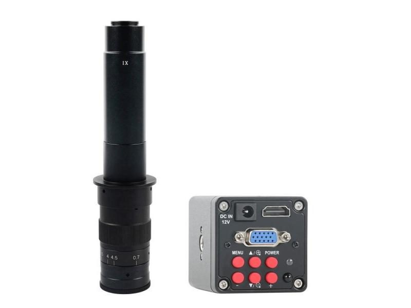 SONY IMX323 14MP 1080P Camera W/ 100X-500X Zoom C-mount Lens LED Light Carousel 1