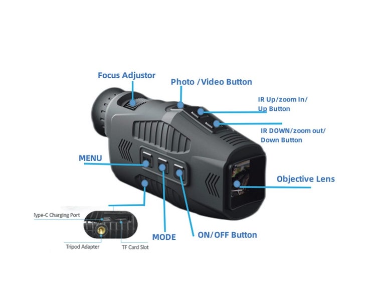 1080P Portable Monocular Infrared Night-Visions Device Day Night Use Photo Carousel 2