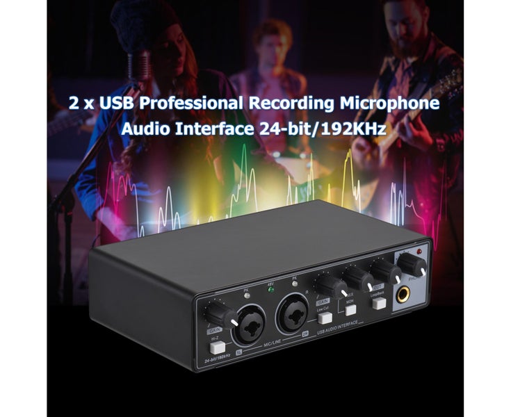 Professional Recording Microphone Audio Interface DC 5V Type-C USB and Data Carousel 6