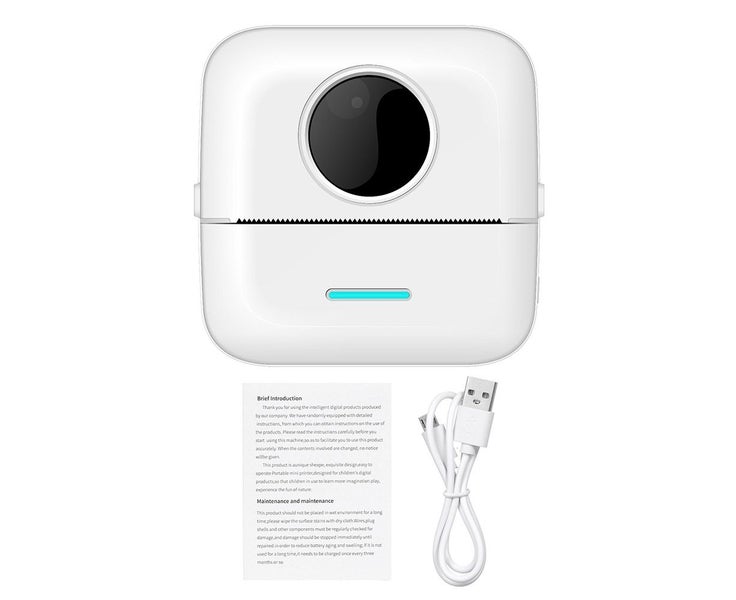 Portable Mini Pocket Printer Wireless BT Thermal Printer Photo Notes Errors Carousel 2