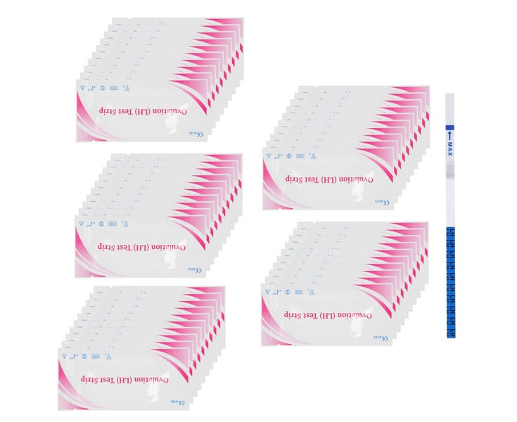 50pcs Women Ovulation Test StripAccuracy Urine LH Detection Indicator Carousel 7