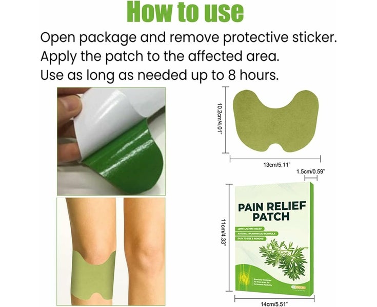 20 Pcs Knee Patches Wellknee Relief Patch for Knee Wormwood Patches Carousel 4