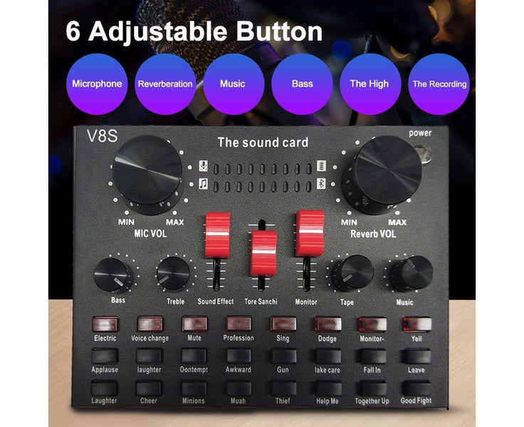 Multi-functional Live Sound Card BM800 Microphone Set Audio Recording Equip Carousel 1