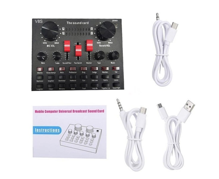 Multi-functional Live Sound Card BM800 Microphone Set Audio Recording Equip Carousel 2