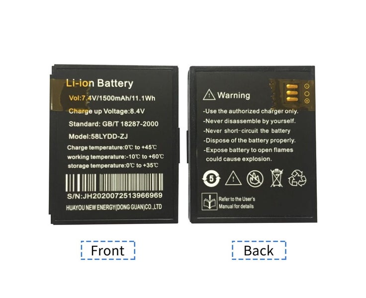 7.4V 1500mAh Lithium Battery Rechargeable Li-ion Battery Compatible with PO Carousel 6