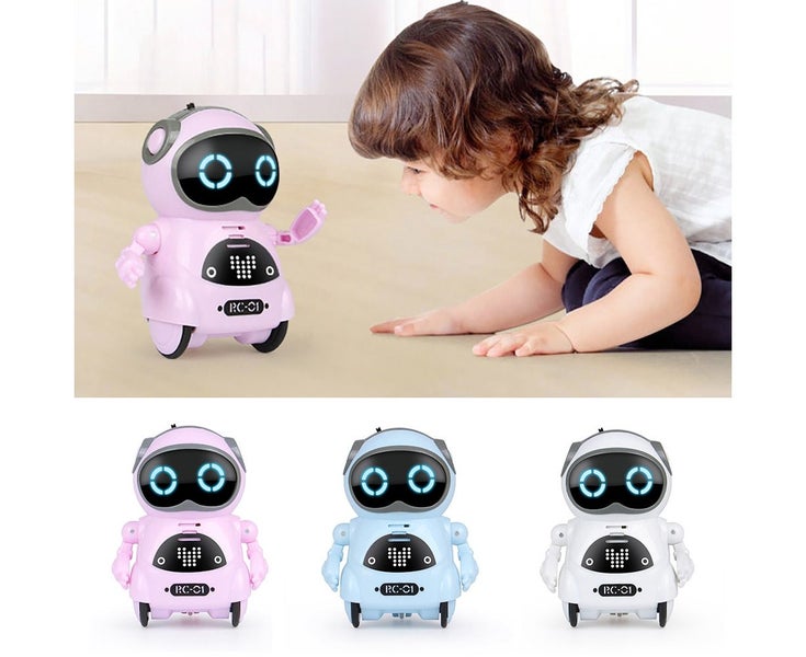 Mini Pocket Robot Voice Control Chat Record Sing Dance Interactive Kids Toy Carousel 2